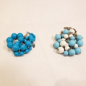 🍓 3/$20 Two Turquoise Blue Fashion Necklaces